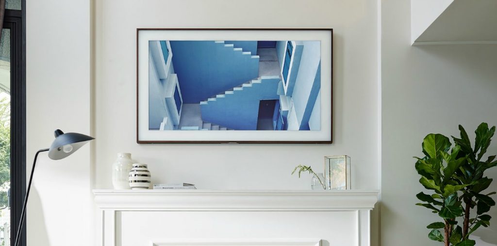 Samsung tv die op een schilderij lijkt